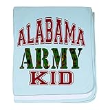 CafePress – アラバマArmy Kid – スーパーソフトベビー毛布、新生児おくるみ ブルー 051317031625CD2