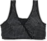 大衛 アメジスト ハーフトップブラ 格子ブラック Mサイズ