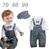 ベビー服 ロンパース　フォーマル スーツ 男の子　結婚式　 幼児 カバーオール 70 80 90cm (70cm)