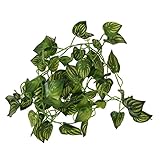 SODIAL(R)人工の緑の植物、籐