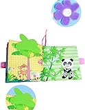 学習多機能 布絵本 かわいい 動物 数字 文字 自然 脳 視覚 聴覚 触覚 を刺激 (自然)