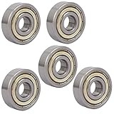 uxcell ボールベアリング 深溝玉軸受 ダブルシールド 6200Z 30mmx10mmx9mm 5個入り