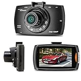 Car DVR, Swizze 2.7'HD 1080P LCD Dual Lens Car Dash Camera Video DVR Cam Recorder IR Night Vision,G-