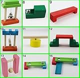 【Life Bank 】 ドミノ 仕掛け 13種類 セット 自宅 プレゼント 女の子 子供のおもちゃ 男の子 木のおもちゃ 積木 積み木 知育玩具 出産祝 誕生日プレゼント ブロック 1歳 2歳 3歳