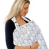 Autotime ムレない 授乳ケープ 汗っかきの赤ちゃんに優しい 綿100% 収納袋付き (グレース)