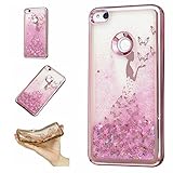 HuaWei P8 Lite 2017バッグ、HUAWEI P8 Lite 2017液体カバー、SevenPandaクリエイティブデザインハートクイックサンドカバーケースHuaWei用カラフルなTPU