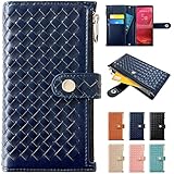 Galaxy a30 scv43 ケース 手帳型ケース カバー 手帳型 scv43ケース scv43カバー scv43手帳 scv43手帳型 galaxya30 ギャラクシー ギャラクシーA30 スマホカバー おしゃれ 編み込み スマホケース 【NB】ネイビー