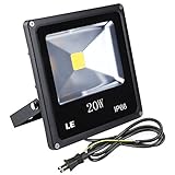 LE 20W 昼光色 LED投光器 フラッドライト 作業灯 200Wハロゲンランプ相当 防水IP66 省エネ 広角