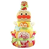 おむつケーキ アンパンマン 2段 出産祝い ベビーギフト タオル スタイ タンバリン ぬいぐるみ anpanman22_23_24