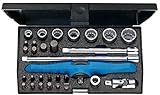 オートバイインチ、30ピースD 20 MOT-AのGedoreツールキット1/4 "