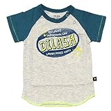 DILASH（ディラッシュ）ムラ糸天竺星柄半袖Ｔシャツ 90 グリーン