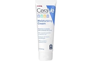 CeraVe Baby Cream | Gentle Moisturizing Cream with Ceramides | Fragrance, Paraben, Dye & Phthalates Free | Rich & Non-Greasy Feel | Gentle Baby Skin Care | 8 Ounce