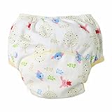 エルフ ベビー(Fairy Baby)ベビー用トレーニングパンツ 再利用可能 綿 防水 可愛いフクロウ 柄 サイズ：100