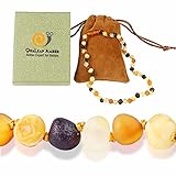 Baltic amber teethingネックレスfor Babies – Anti Flammatory、Drooling & Teething痛み軽減プロパティ – Natural Raw Ba