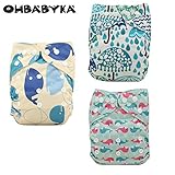 Ohbabyka3点セット オムツカバー 新生児 新生児期 出産祝い グッズ お返し おむつカバー ベビー服 赤ちゃん 服 ベビー 男の子 女の子 長く使える サイズ調整可能 (OB134138144