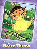Dora the Explorer "Dance with Me" Fleece Blanket (Measures Approximately 50" x 60") [並行輸入品]