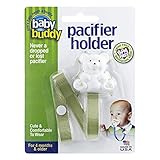 Baby Buddy ベビー バディ ホワイトベア マルチクリップ シングル おしゃぶりホルダー オリーブ