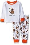 The Children's Place Baby Girls' Thanksgiving 2-Piece Pajamas White 0-3MONTHS [並行輸入品]