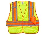 Ergodyne GloWear? 8240HL Class 2 Two-Tone Expandable Vest, Lime, M/L [並行輸入品]