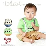 (ダンプドム) dumpdomプリント半袖ロンパース/夏 70 黄緑