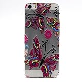UNEXTATI iPhone SE ケース 高級 TPU ハードカバー 超薄型ケース カバー 衝撃吸収 全面保護 脱着簡単 クリア 透明 Apple iPhoneSEカバー Cover (P2 ピン