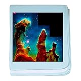 CafePress – Gas Pillars in Eagle Nebula – ベビー毛布 – スーパーソフトベビー毛布、新生児おくるみ 標準 ブルー 793216879-0-98-0