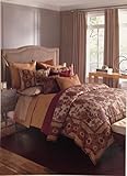 Bloomingdale's 1872 Harlow 100% Cotton Quilted Euro Pillowsham, Gold [並行輸入品]