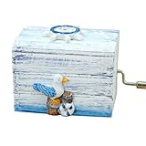 ヨーロッパスタイルミニハンドクランクオルゴールギフト木製オルゴール