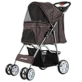 Panana わんわん ペットカート 多頭犬　バギー　折りたたみ　お出かけ 耐荷重20Kg (...