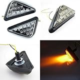 JX-SHOPPU バイク 用 汎用 三角型 高輝度 LEDウィンカー サイドマーカー 左右2個セット 三角タイプ