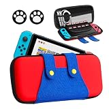 BJBT 【Nintendo Switch/Switch 有機EL モデル対応】switchバッグ マリオ Switch収納バッグ スイッチ 保護ケース ケース有機el 持ち運び便利 防汚防傷 10枚収納が可能 旅行用 親指キャップ2付き