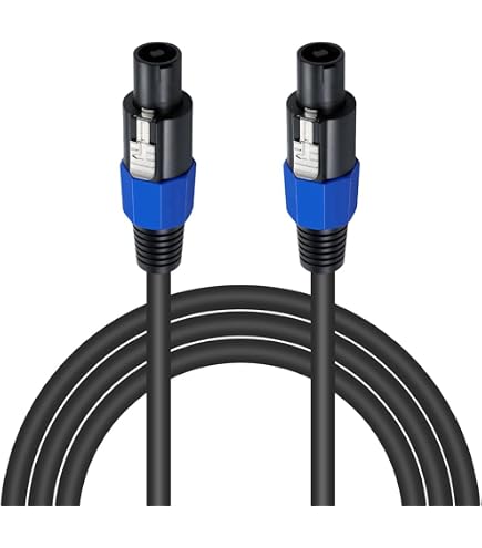 Amazon | Poyiccot スピコンケーブル1.8m、18 AWG スピーカーケーブル