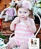 カラフルベビーロンパースキュートなしましま模様スロベリー＆クリーム【3-24months】☆女の子らしい可愛い色合いがとってもキュート思わずママ＆パパメロメロになっちゃう素敵海外デザインロンパースはこ