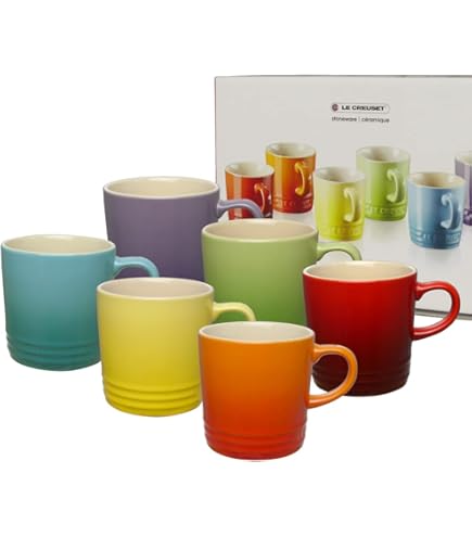 Amazon.co.jp: ル・クルーゼ(Le Creuset) マグカップ 200ml 6個セット