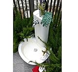 ニッコー　立水栓ユニット　フォレット 補助蛇口仕様（補助蛇口は別売です）（パンとセットです） ホワイト