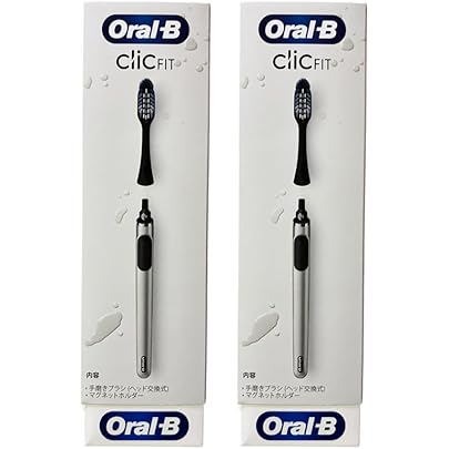 Amazon.co.jp: Oral-B Clic 歯ブラシ 替えブラシ ヘッド ブラック 2個