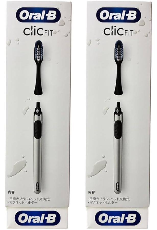 Amazon.co.jp: Oral-B Clic 歯ブラシ 替えブラシ ヘッド ブラック 2個