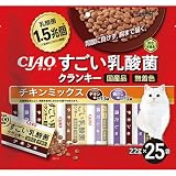 チャオ (CIAO) すごい乳酸菌 クランキー チキンミックス 22g×25袋 猫用 ドライフード