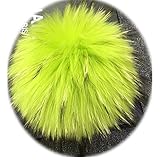 gegefur xlの生意気な赤のファーポンポンボールキーホルダー・バッグのチャームのリング (14)