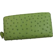 エクセルヒューマン オーストリッチ　緑　長財布 Amazon | オーストリッチ 財布 メンズ レディース 本革 ライト