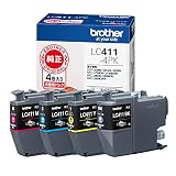 【ブラザー純正】インクカートリッジ4色パック LC411-4PK 対応型番:DCP-J928N、DCP-J528N、MFC-J905N、MFC-J739DN、MFC-J939DN 他