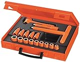 Stanley Proto Facom FC-J.401AVSE 3/8-Inch Drive Insulated Socket, Set, 12 Point, 17-Piece [並行輸入品]