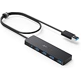 Anker 4-Port USB 3.0 Hub, Ultra-Slim Data USB Hub with 2 ft Extended Cable [Charging Not Supported], for MacBook, Mac Pro, Ma