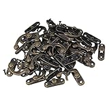 BQLZR Ironアンティークビンテージ南京錠ロック留め金木製ジュエリーボックスホーン左フック20個パック 28mm*32mm ブロンズ BQLZRN23036