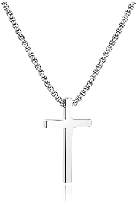 Unisex 18K Gold Plated Smooth Crucifix 