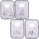 Dreambaby(ドリームベビー) TERRY CLOTH PULL-OVER BIBS 4 PACK プルオーバー タオルビブ 4枚セット よだれかけ 【タオル地】 ジャングル