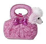 Aurora World Fancy Pals Plush Toy Pet Carrier, Pink Lacey by Aurora