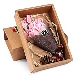 ソープフラワー ギフト花束 枯れない花 誕生日 母の日 記念日 先生の日 バレンタインデー ホワイトデーなど最適としてのプレゼント (ピンク)