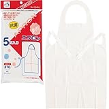おたふく手袋/前掛け エプロン/抗菌ポリエチエプロン5枚入×5セット 品番：870