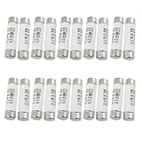 uxcell シリンダーキャップヒューズ セラミック 速断 ヒューズリンク 回路保護部品 500V 16A 10x38mm 20本